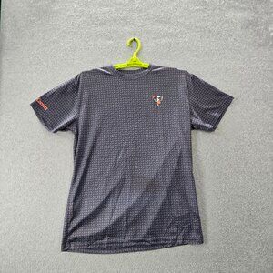 Little Caesars Pizza Men Shirt L Gray Embroidery Geometric Logo